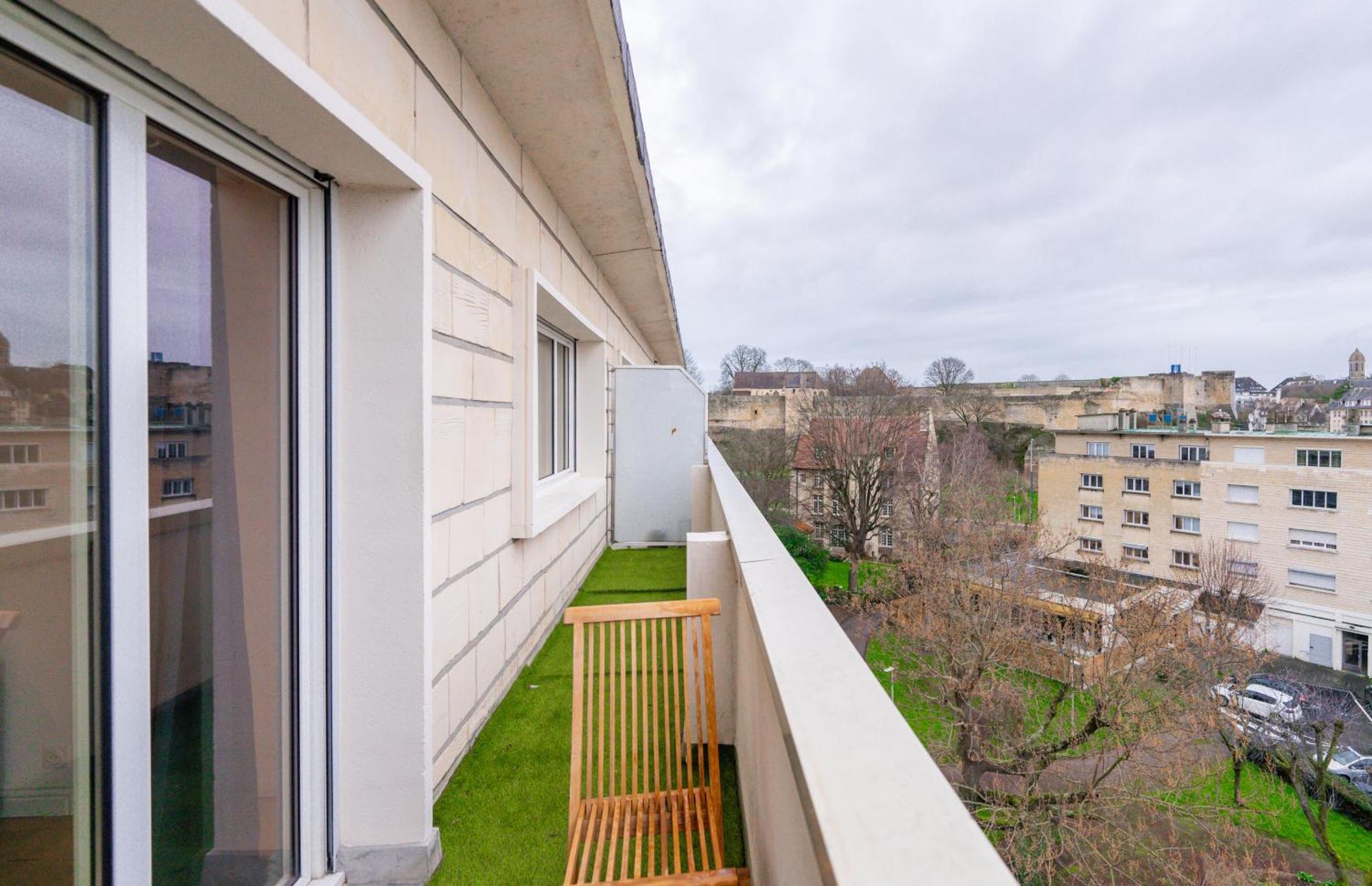 Appt Premium Centre Chateau Terrasse 2 Chambres 6P Vue Exceptionnelle Caen Eksteriør billede