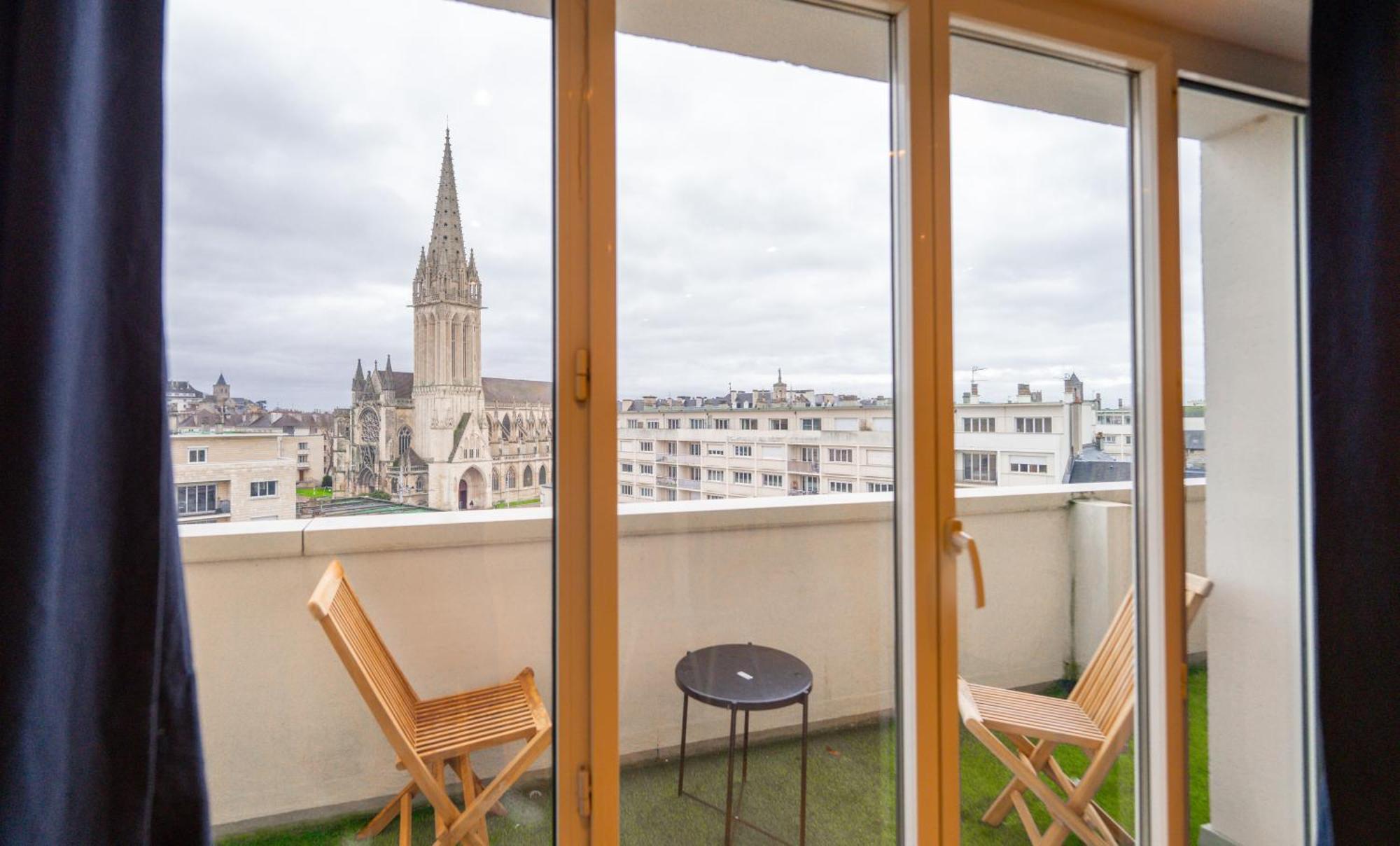 Appt Premium Centre Chateau Terrasse 2 Chambres 6P Vue Exceptionnelle Caen Eksteriør billede