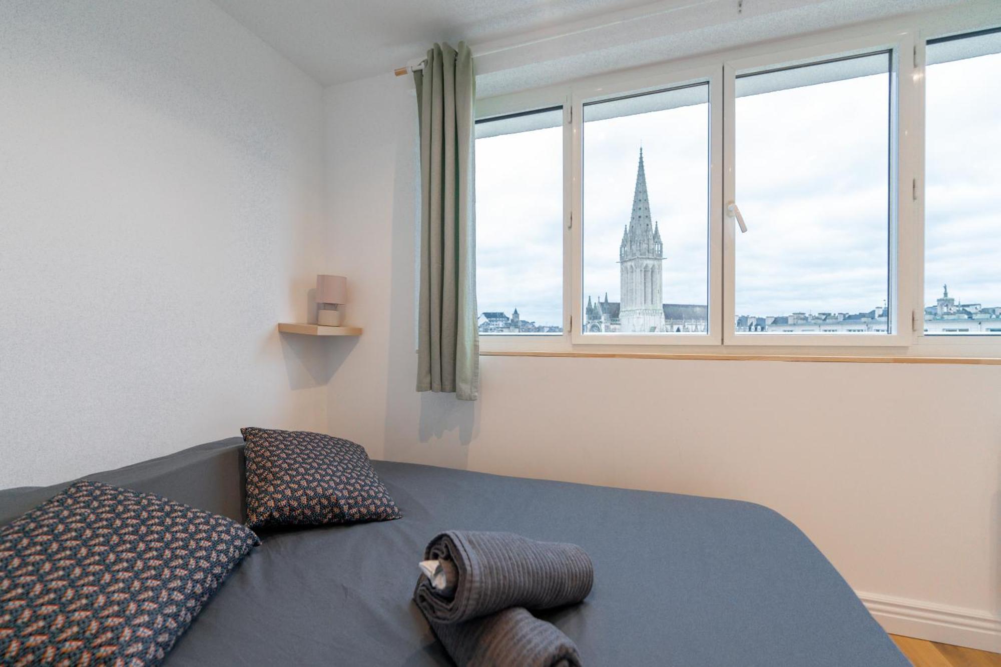 Appt Premium Centre Chateau Terrasse 2 Chambres 6P Vue Exceptionnelle Caen Eksteriør billede